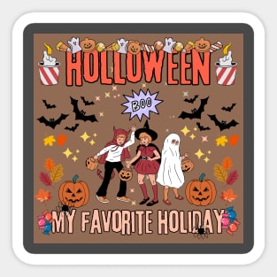 Holloween is my favorite holiday Sticker